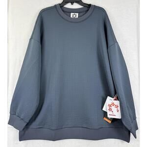 Obermeyer Explorer Tech Crew Mens 2XL Sweatshirt Pullover Cement New NWT